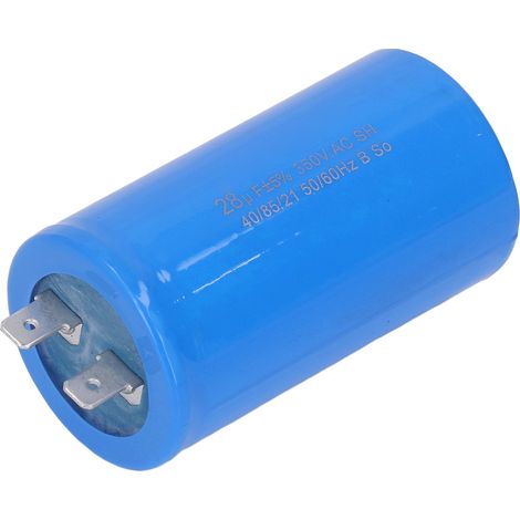 Condensateur CBB60 28µF 350VAC pour compresseur, pompe à air, groupe électrogène