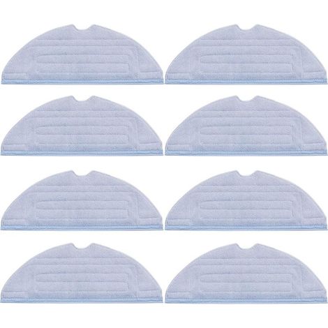 Lot de 8 pièces Serpillère de Rechange pour Roborock S8/S7/S7 Plus/S7 MaxV/ S7 MaxV Plus/ S7 MaxV Ultra /S7 Pro Ultra Aspirateur,Accessoires pour Lingettes en Microfibre (1/5)