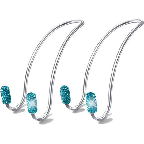 [NON UTILIZZATO] Set di 2 ganci portaoggetti per sedile posteriore auto, ganci per poggiatesta, organizer per borse, ganci resistenti per sedile auto
