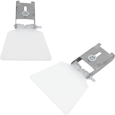 Jeffergarden Lot de 2 protections oculaires pour meuleuse d'établi, étui en acier inoxydable 304, accessoires de fixation pour outil, taille S (1/5)