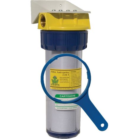 Polar – Filtre sur robinet 2 en 1 anti-tartre et anticorrosion – Débit 1800 l/h – Pour ballon et chauffe-eau – Cartouche CJFA (1/4)