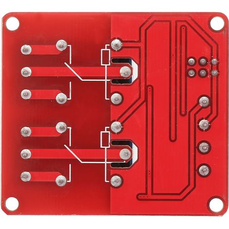 Carte relais 2 voies isolée par optocoupleur commande haut/bas (12V) (1/5)