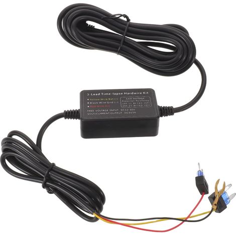 Câble d'alimentation 12-24 V vers 5 V avec Protection Contre Les sous-tensions, 5,6 cm (2,2 Pouces), pour caméras embarquées - Installation Facile (1/5)