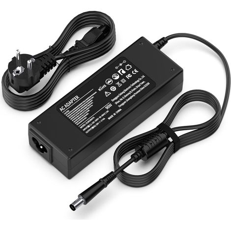 90W Chargeur Ordinateur Portable Compatible avec HP Pavilion DV6 DV7 DV3 DV4 DV5 G6 G7 G60 Série Elitebook 810 820 840 850 G1 G2 Probook 430 440 450 G1 G2 Compaq Presario CQ56 Adaptateur (1/5)