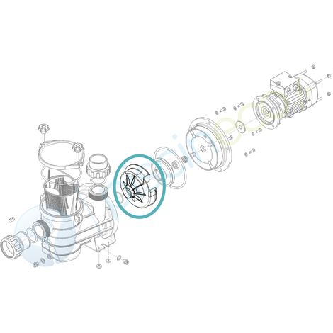 Volute pour pompe de filtration HGS – Pièce détachée en plastique renforcé – Compatible avec pompes Hydroswim – Réparation efficace