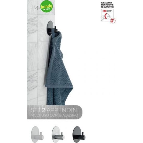 Appendini multiuso Feridras bianco/nero/satinato