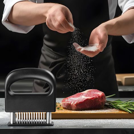 Attendrisseur de viande à 48 lames, outil manuel pour attendrir la volaille, le poisson, le poulet et le bœuf. (1/5)