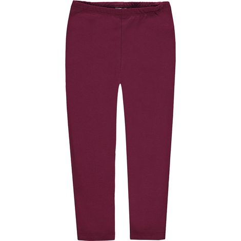 Leggings Kanz lisos burdeos para niña (1/3)