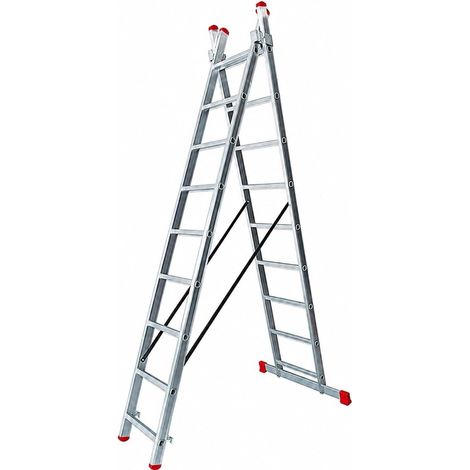 Escalera Transformable Doble TR2 de 9 x 2 Peldaños