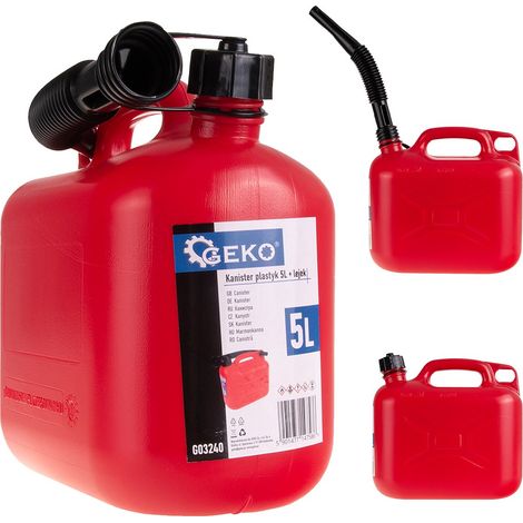 Contenitore di plastica da 5 litri + imbuto (10) (1/5)