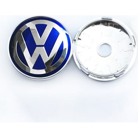 Capuchons de 4pcs Hub Roue - Couvertures standard du centre du Hub 60mm avec logo de voiture pour les couvertures de roue (1/4)