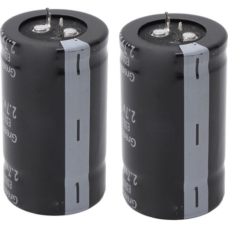 2Pcs Farad Capacitor 2.7V 500F Car Energy Storage Rectifier Accessory Set Kit for Automotive