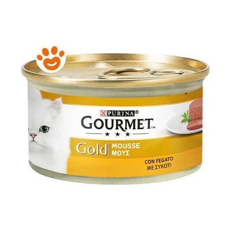 Purina Cat Gourmet Gold Mousse con Fegato - Lattina 85 Gr -