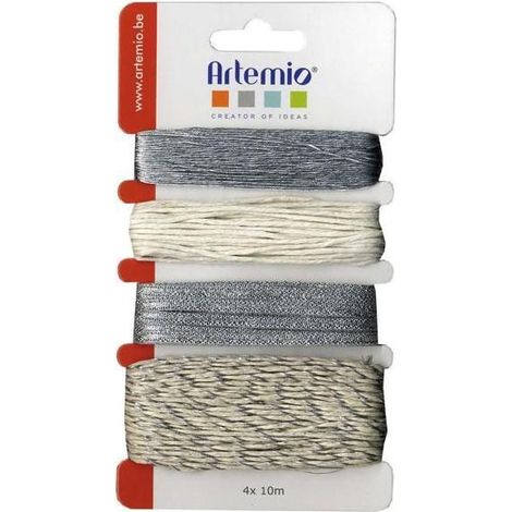 Assortiment de ficelles argentées
