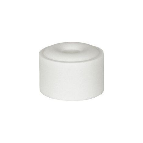 4er-Set ALPERTEC Türstopper aus weißem Gummi zur Bodenmontage, D.4 cm x H. 2,5 cm ALPERTEC