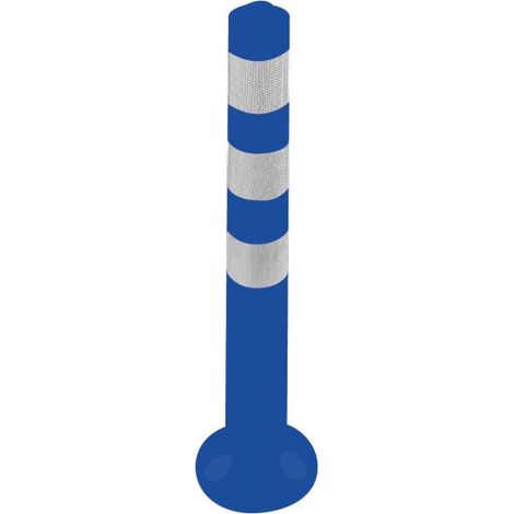 Bolardo flexible 750mm altura y 80mm diámetro incluye 3 tornillos BA30000 Azul