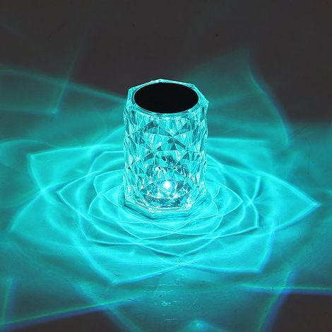 Lámpara de ambiente, luz nocturna, luz nocturna LED, iluminación ambiental, geométrica tridimensional regulable, control remoto RGB de 16 colores (1/4)