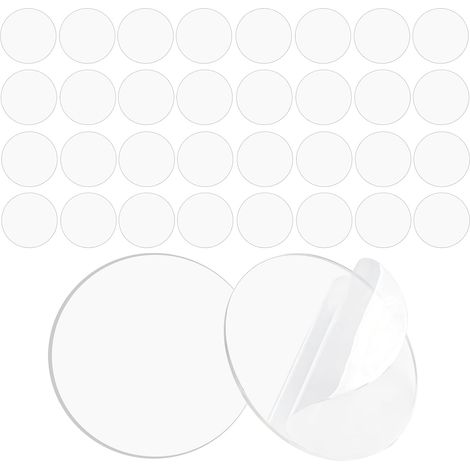30 Pieces 45mm Double-Sided Adhesive Pads Transparent (1/5)