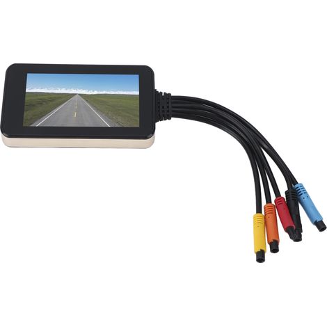 Caméra embarquée moto 4-en-1, enregistreur 1080P double objectif, accessoire moto GPS dashcam (1/5)