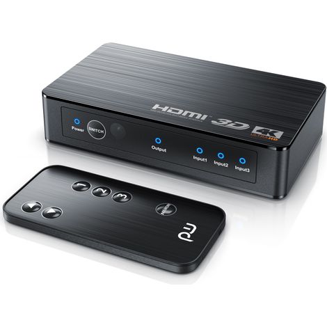 Primewire HDMI 2.0b Verteiler 4k 60Hz UHD, 3 Port, Fernbedienung, Netzteil (1/5)