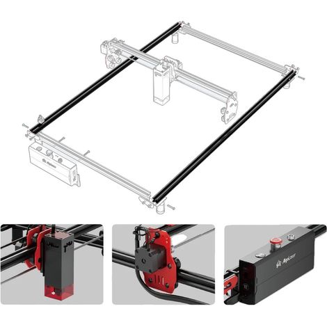 Kit d'extension, aluminium durable, compatible avec les graveurs laser, Kit d'extension (1/2)