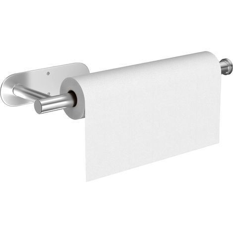 Porte Sopalin, Porte-mouchoirs en Acier Inoxydable, Porte-Serviettes Porte Rouleau Auto-adhésif ou perçable, Porte Papier Toilette Mural, Convient pour Cuisine, Salle de Bain, Chambre(Argent) (1/5)