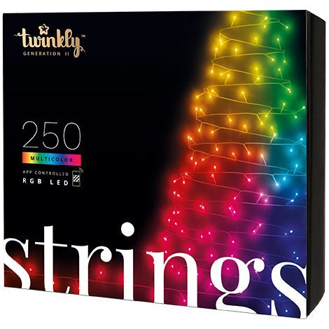 Guirlande lumineuse LED multicolore 20m – 250 LED RGB – Résistante IP44 pour intérieur et extérieur – Contrôle via application mobile – Twinkly (1/5)