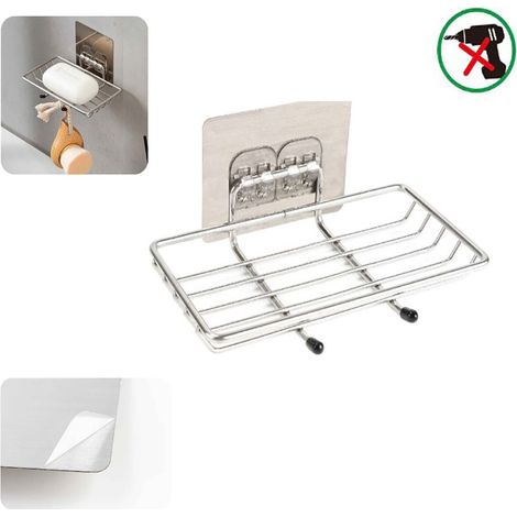 PORTA SAPONETTA PORTASAPONE SAPONE SUPPORTO ARREDO CASA ADESIVO 03501 (1/2)
