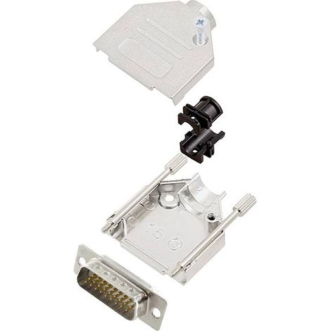 encitech DTZK15-HDP26-W-K 6355-8012-02 KIT connettori maschio SUB-D 180 ° Numero Poli (num): 26 Punte a saldare 1 pz.
