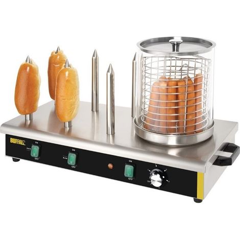 Appareil à Hot-Dog Professionnel 6 Plots - Buffalo (1/2)