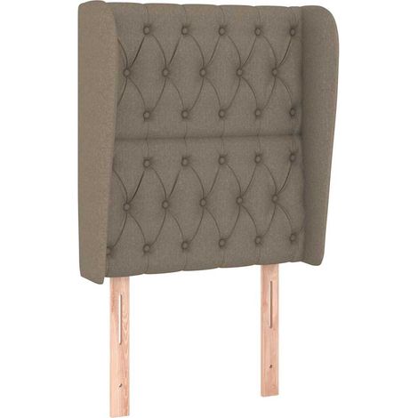 Maison Exclusive - Testiera ad Orecchio Tortora 83x23x118/128 cm in Tessuto (1/5)