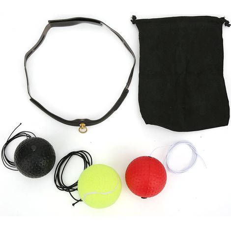 3 Balles de Boxe Réactives avec Bandeau - Entraînement de Réflexe et Vitesse pour Boxeurs (1/5)