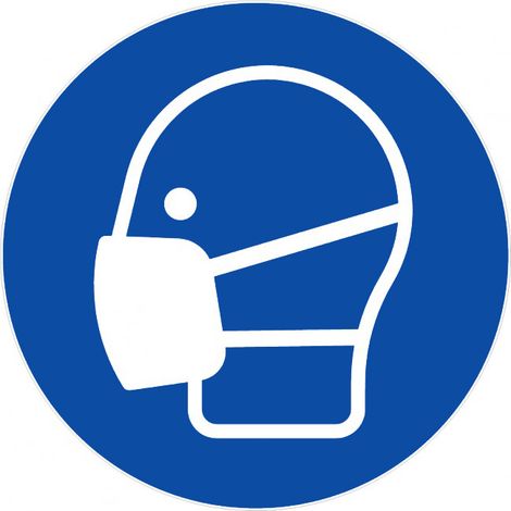 Panneau Port protection temporaire des voies respiratoires - Rigide Ø180mm - 4041452