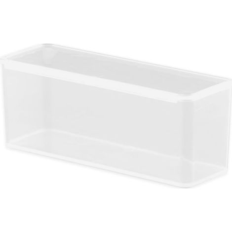 Transparente, rechteckige Aufbewahrungsbox mit Deckel, PP-Kunststoffbox, 1204047 mm (1/5)