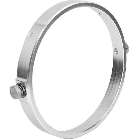 Support de phare rond universel de 7 pouces en alliage d'aluminium pour conversions voiture/moto, argent (1/5)