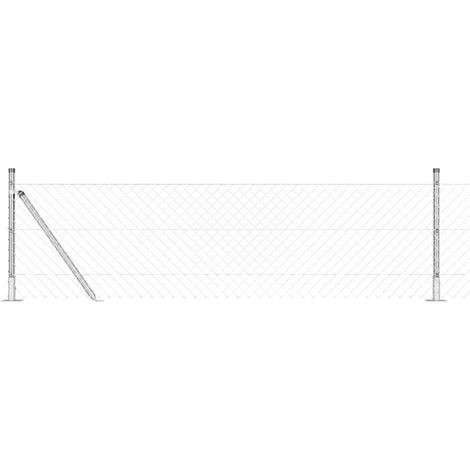 Maison Exclusive - Geschweißter Drahtzaun mit Betonfundament 10 x