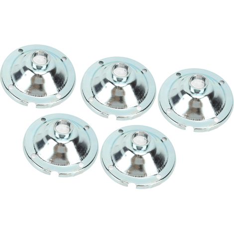 Lot de 5 abat-jour industriels en fer pour entrepôt, usine ou mine, filetage intérieur G1/2, 10 cm (1/5)