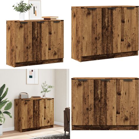 vidaXL Sideboard Altholz-Optik 90,5x30x70 cm Holzwerkstoff (1/5)