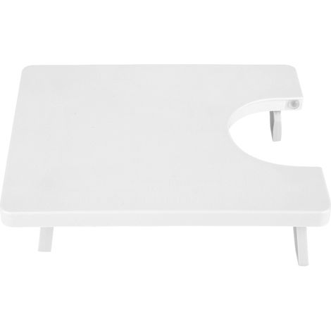 Table De Couture Extensible - Plateau D'Extension Pour Machine À Coudre - 250 x 200 mm - Plastique ABS - Blanc - 1 Pièce (1/5)