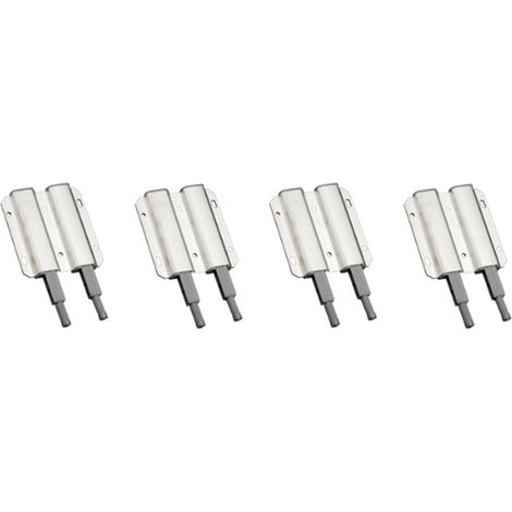 Silver Door Closet Push to Open Magnetic Magnet Door Catch 4pcs Magnetic Door Catch Closure (1/4)