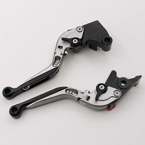 Accessoires moto : Klaxon de frein modifié, guidon Kawasaki Z125, levier d'embrayage, levier de démarrage au frein (titane). (1/5)