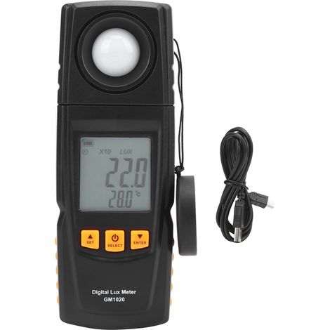 GM1020 Luxmètre numérique 0-200000Lx, testeur de luminosité portatif pour mesure d'éclairement lumineux