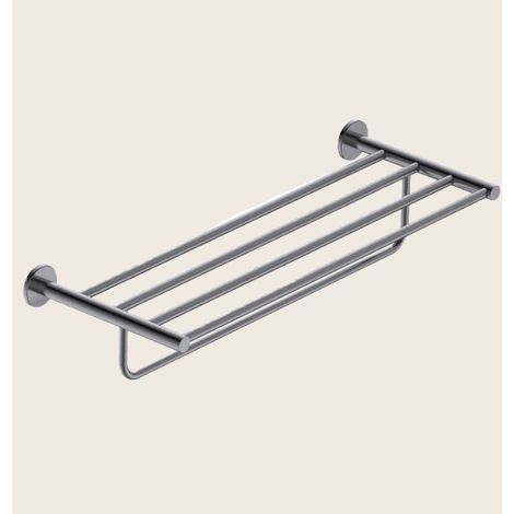 Rack portasciugamani 60 cm grigio metallico Minimal (1/2)