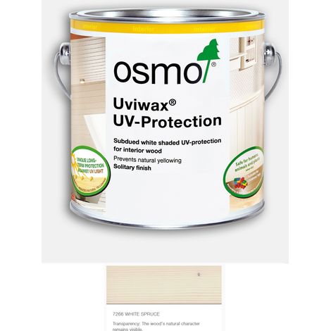 Osmo Uviwax Non Yellowing UV Protection Oil - White - Transparent - 750ml
