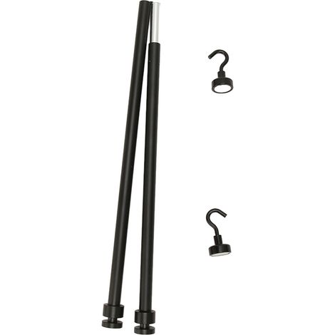 Tige De Suspension En Alliage D Aluminium 10mm Avec Crochets Magnetiques Pour Camping Et Rangement - Lot De 1 (1/5)