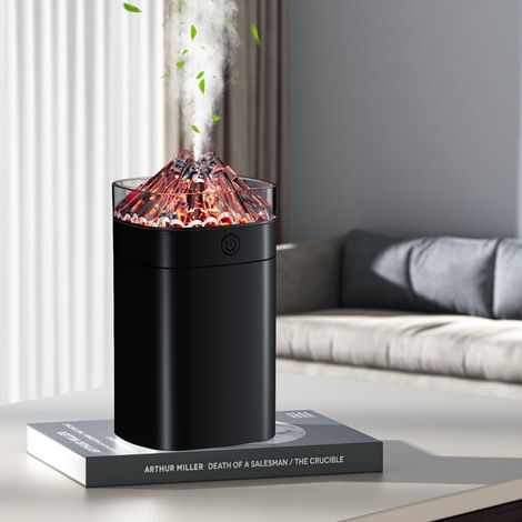 Mini humidificateur portable, petit humidificateur de 400 ml, prend en charge deux modes : large pulvérisation, (noir) (1/5)
