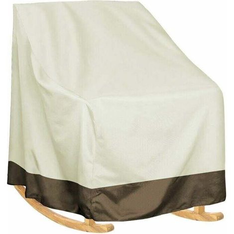 Furniture stool cover, waterproof outdoor garden rocking chair cover, stain- and ash-resistant, one-piece garden furniture stool cover (1/4)