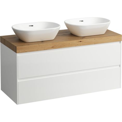LAUFEN LANI Waschtischplatte wildeiche inklusive Unterschrank, 2