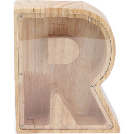 Tirelire en forme de lettre, personnalisée avec des lettres, idéale comme cadeau d'anniversaire (5A18) (1/5)
