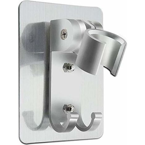 Removable wall-mounted shower support with adjustable angle, sturdy and waterproof wall fixing for hotel bathrooms. (1/5)